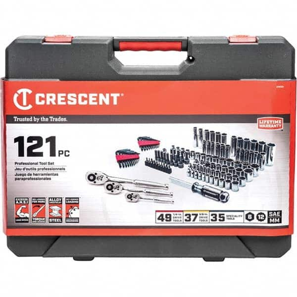 Crescent - Combination Hand Tool Sets Tool Type: Mechanic's Tool Set Number of Pieces: 121 - Benchmark Tooling