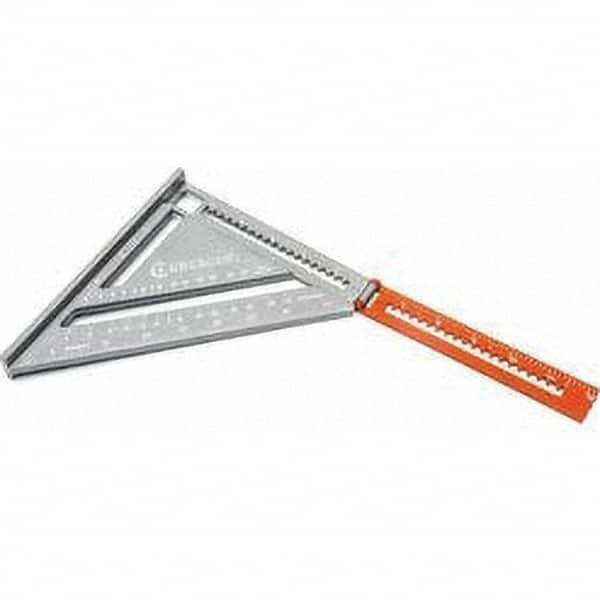 Lufkin - Squares; Blade Length (Inch): 12-1/2 ; Base Length (Inch): 6 ; Bevel Edge: No ; Graduation (Inch): 1/16 - Exact Industrial Supply