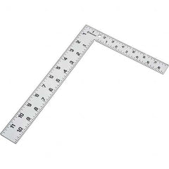 Lufkin - Rafter Squares; Type: Carpenters' Square ; Blade Length (Inch): 24 ; Base Length (Inch): 24 ; Graduation (Inch): 1/16 ; Base Width (Inch): 16 ; Blade Width (Inch): 16 - Exact Industrial Supply