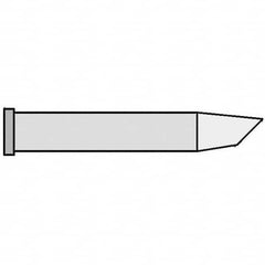 Weller - Soldering Iron Tips; Type: Round Slope Tip ; For Use With: WP120; WXP120 - Exact Industrial Supply