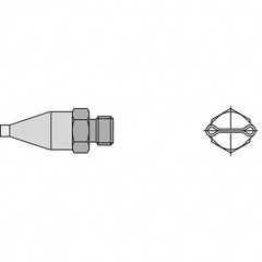 Weller - Soldering Iron Tips; Type: Dual Nozzle ; For Use With: HAP1; HAP200; WXHAP200 - Exact Industrial Supply