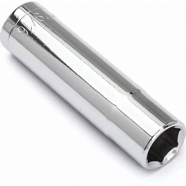 Deep Hand Socket: 9/16″ Socket, 6-Point Polished