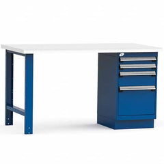 Rousseau Metal - Stationary Work Benches, Tables Type: Work Bench Top Material: Laminated Plastic - Benchmark Tooling