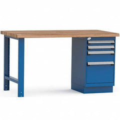 Rousseau Metal - Stationary Work Benches, Tables Type: Work Bench Top Material: Laminated Wood - Benchmark Tooling