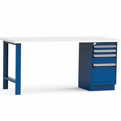 Rousseau Metal - Stationary Work Benches, Tables Type: Work Bench Top Material: Laminated Plastic - Benchmark Tooling