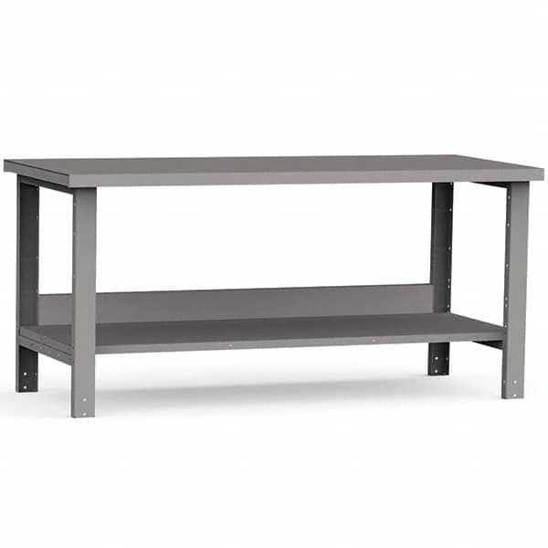 Rousseau Metal - Stationary Work Benches, Tables Type: Work Bench Top Material: Painted Steel - Benchmark Tooling