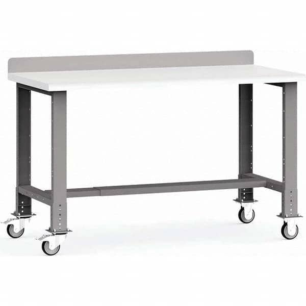 Rousseau Metal - Stationary Work Benches, Tables Type: Work Bench Top Material: Laminated Plastic - Benchmark Tooling