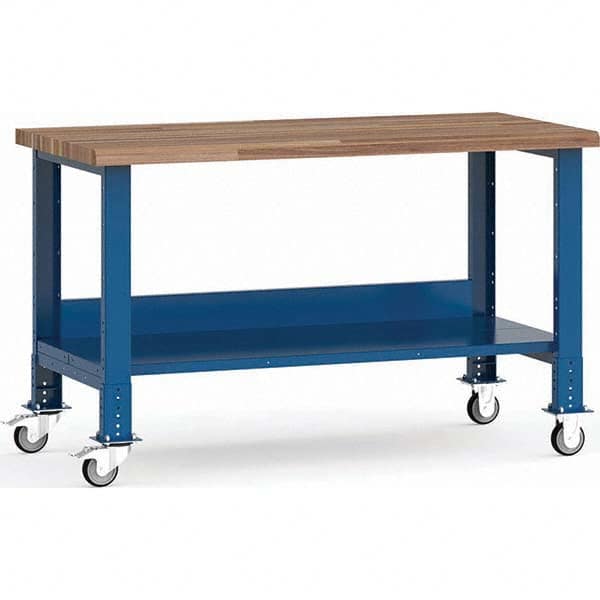 Rousseau Metal - Mobile Work Benches Type: Mobile Workbench Length: 60 (Inch) - Benchmark Tooling