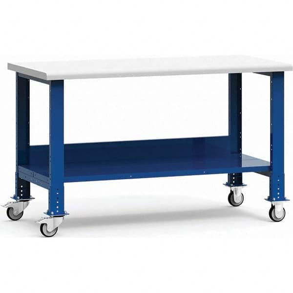 Rousseau Metal - Mobile Work Benches Type: Mobile Workbench Length: 60 (Inch) - Benchmark Tooling