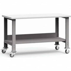 Rousseau Metal - Mobile Work Benches Type: Mobile Workbench Length: 60 (Inch) - Benchmark Tooling