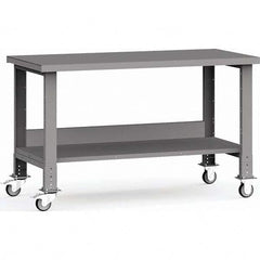 Rousseau Metal - Mobile Work Benches Type: Mobile Workbench Length: 60 (Inch) - Benchmark Tooling