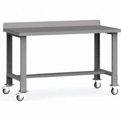 Rousseau Metal - Mobile Work Benches Type: Mobile Workbench Length: 60 (Inch) - Benchmark Tooling