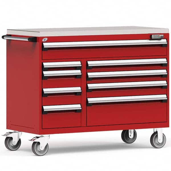 Rousseau Metal - Tool Roller Cabinets Drawers Range: 5 - 10 Drawers Width Range: 48" and Wider - Benchmark Tooling