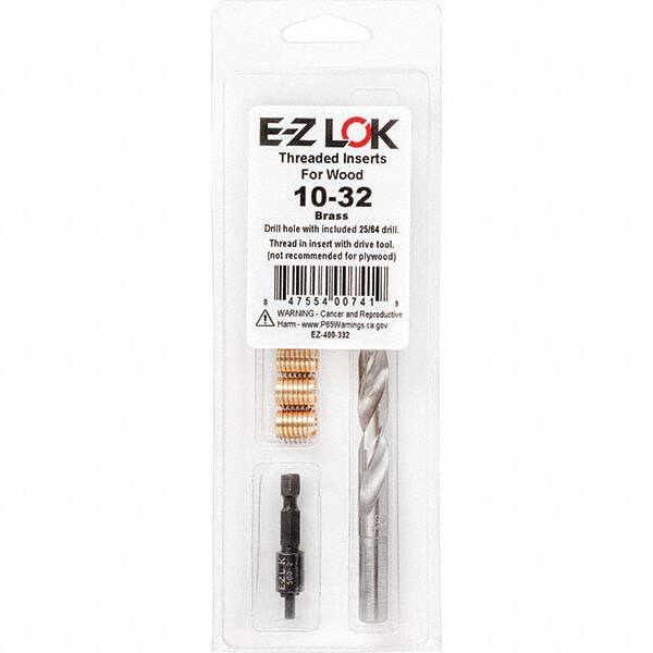 E-Z LOK - Thread Repair Kits Insert Thread Size (Inch): #10-32 Includes Drill: Yes - Benchmark Tooling