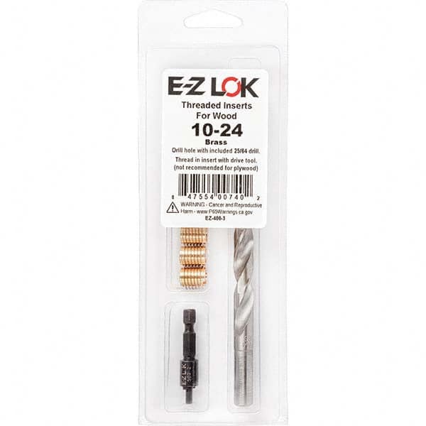 E-Z LOK - Thread Repair Kits Insert Thread Size (Inch): #10-24 Includes Drill: Yes - Benchmark Tooling