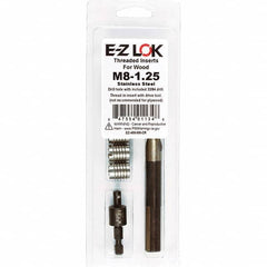 E-Z LOK - Thread Repair Kits Insert Thread Size (mm): M8x1.25 Includes Drill: Yes - Benchmark Tooling