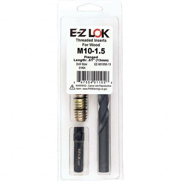 E-Z LOK - Thread Repair Kits Insert Thread Size (mm): M10x1.50 Includes Drill: Yes - Benchmark Tooling