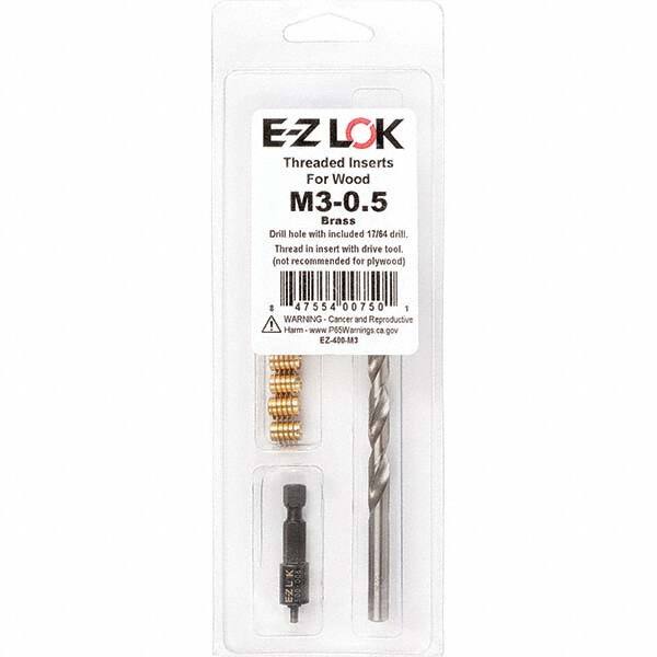 E-Z LOK - Thread Repair Kits Insert Thread Size (mm): M3x0.50 Includes Drill: Yes - Benchmark Tooling