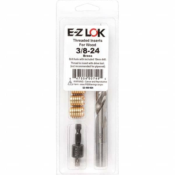 E-Z LOK - Thread Repair Kits Insert Thread Size (Inch): 3/8-24 Includes Drill: Yes - Benchmark Tooling