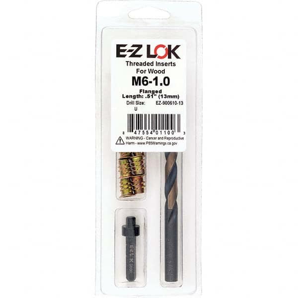 E-Z LOK - Thread Repair Kits Insert Thread Size (mm): M6x1.00 Includes Drill: Yes - Benchmark Tooling