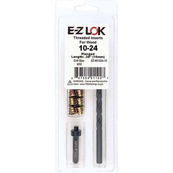 E-Z LOK - Thread Repair Kits Insert Thread Size (Inch): #10-24 Includes Drill: Yes - Benchmark Tooling