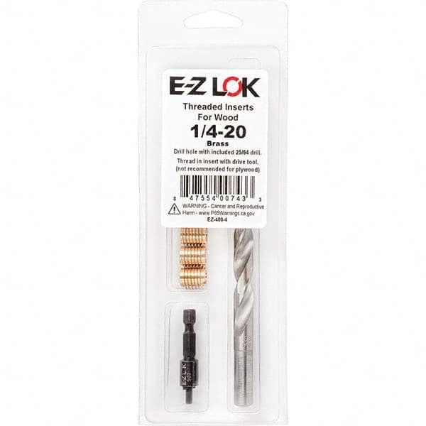 E-Z LOK - Thread Repair Kits Insert Thread Size (Inch): 1/4-20 Includes Drill: Yes - Benchmark Tooling