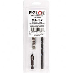 E-Z LOK - Thread Repair Kits Insert Thread Size (mm): M4x0.70 Includes Drill: Yes - Benchmark Tooling