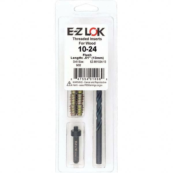 E-Z LOK - Thread Repair Kits Insert Thread Size (Inch): #10-24 Includes Drill: Yes - Benchmark Tooling