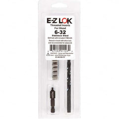 E-Z LOK - Thread Repair Kits Insert Thread Size (Inch): #6-32 Includes Drill: Yes - Benchmark Tooling