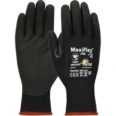 ATG - Size M (8), ANSI Cut Lvl 3, Puncture Lvl 1, Abrasion Lvl 4, Nitrile Coated Kevlar Cut & Puncture Resistant Gloves - Benchmark Tooling