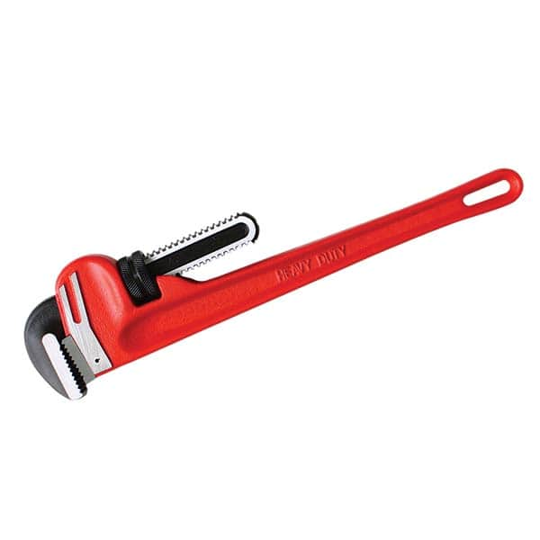 PRO-SOURCE - Pipe Wrenches; Type: Straight ; Maximum Pipe Capacity (Inch): 5 ; Overall Length (Inch): 30.7087 ; Material: Ductile Iron ; Additional Information: I-Beam Handle ; Finish/Coating: Powder Coated - Exact Industrial Supply