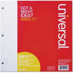UNIVERSAL - Note Pads, Writing Pads & Notebooks Writing Pads & Notebook Type: Filler Paper Size: 8-1/2 x 11 - Benchmark Tooling