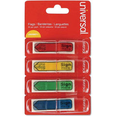 UNIVERSAL - Self-Stick Page Flags Style: Flag Color: Assorted - Benchmark Tooling