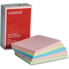 UNIVERSAL - Note Pads, Writing Pads & Notebooks Writing Pads & Notebook Type: Self-Stick Notes Size: 4 x 6 - Benchmark Tooling