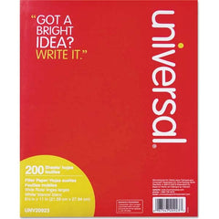 UNIVERSAL - Note Pads, Writing Pads & Notebooks Writing Pads & Notebook Type: Filler Paper Size: 8-1/2 x 11 - Benchmark Tooling