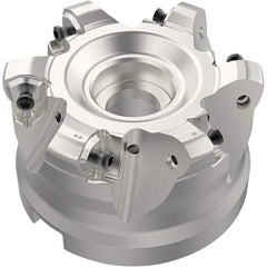 Seco - Indexable High-Feed Face Mills Cutting Diameter (Inch): 3.307 Cutting Diameter (mm): 84.00 - Benchmark Tooling