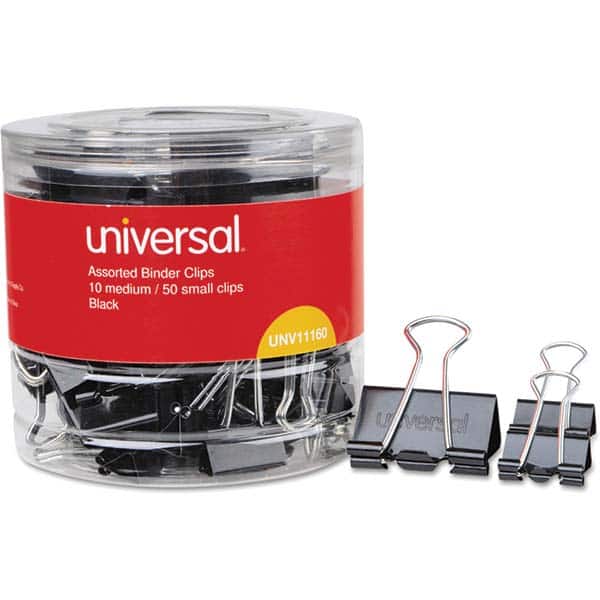 UNIVERSAL - Binder Clips Binder Type: Binder Clip Capacity (Inch): 0.63 - Benchmark Tooling