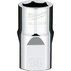 Milwaukee Tool - Hand Sockets Drive Size (Inch): 1/2 Size (mm): 14.0000 - Benchmark Tooling