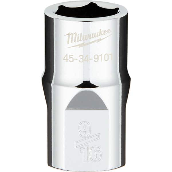 Milwaukee Tool - Hand Sockets Drive Size (Inch): 1/2 Size (Inch): 9/16 - Benchmark Tooling