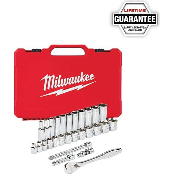 Milwaukee Tool - Combination Hand Tool Sets Tool Type: Mechanic's Tool Set Number of Pieces: 28.000 - Benchmark Tooling