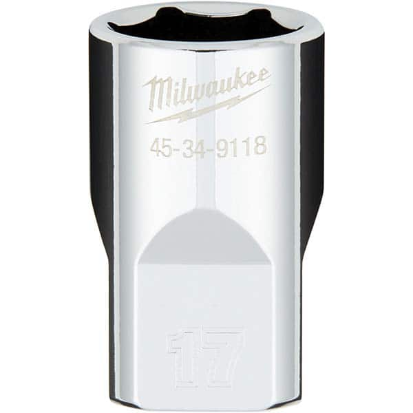 Milwaukee Tool - Hand Sockets Drive Size (Inch): 1/2 Size (mm): 17.0000 - Benchmark Tooling