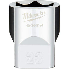 Milwaukee Tool - Hand Sockets Drive Size (Inch): 1/2 Size (mm): 23.0000 - Benchmark Tooling