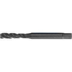 Spiral Flute Tap: 3/8-24, DIN & ANSI, 3 Flute, Modified Bottoming, 2B Class of Fit, HSS-E, Black Oxide Finish 1.732″ Thread Length, 3.937″ OAL, Right Hand Flute, Right Hand Thread, Series PER-893SF