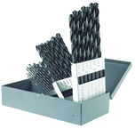 29 Pc. HSS Black Oxide Range 1/16-1/2 x 64Ths-Taper Length Drill Set-Metal Index - Benchmark Tooling