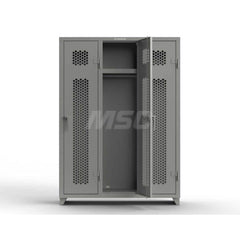 Locker: 54″ Wide, 18″ Deep, 75″ High Dusty Gray, 14-Gauge Steel