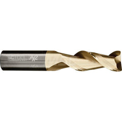 Ball End Mill: 0.3125″ Dia, 0.875″ LOC, 2 Flute, Solid Carbide 2-1/2″ OAL, 5/16″ Shank Dia, 42 ° Helix, ZrN Coated, Single End