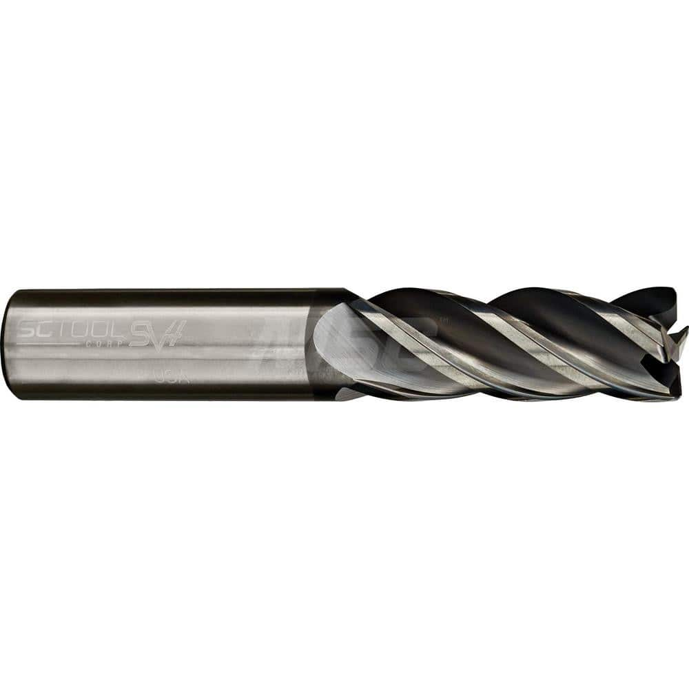 Ball End Mill: 0.1875″ Dia, 0.625″ LOC, 4 Flute, Solid Carbide 2″ OAL, 3/16″ Shank Dia, Variable ° Helix, AlCrN Coated, Single End