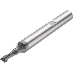 Corner Radius End Mill: 0.1575″ Dia, 2 Flutes, Solid Carbide 35 ° Helix, SIRON-A Coated, Corner Chamfer End, Series JSE512