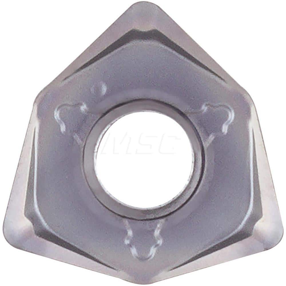 Kyocera WNMU 050408ENSM PR1525 Grade PVD Carbide, 80 Degree Trigon, Negative Rake Angle, Neutral Milling insert for Roughing in (P) Free-Cutting Steel