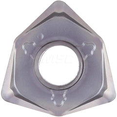 Kyocera WNMU 050408ENSM PR1510 Grade PVD Carbide, 80 Degree Trigon, Negative Rake Angle, Neutral Milling insert for Roughing in (K) Gray Cast Iron